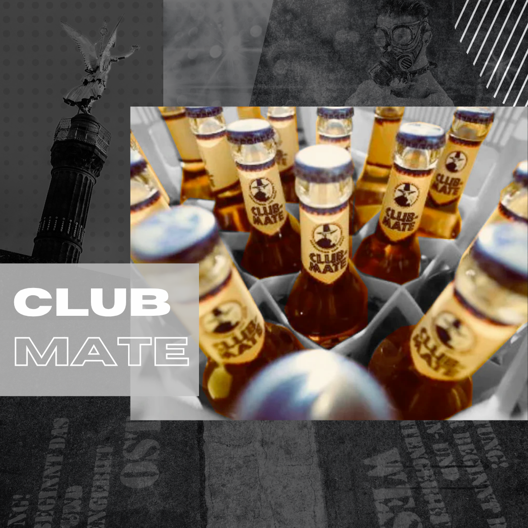 Club-Mate bottle in a creative environment