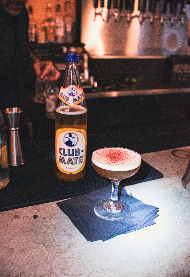 CLUB-MATE -Sparkling Yerba Mate Tea - Original 16.9oz bottle. Works great as a mixer