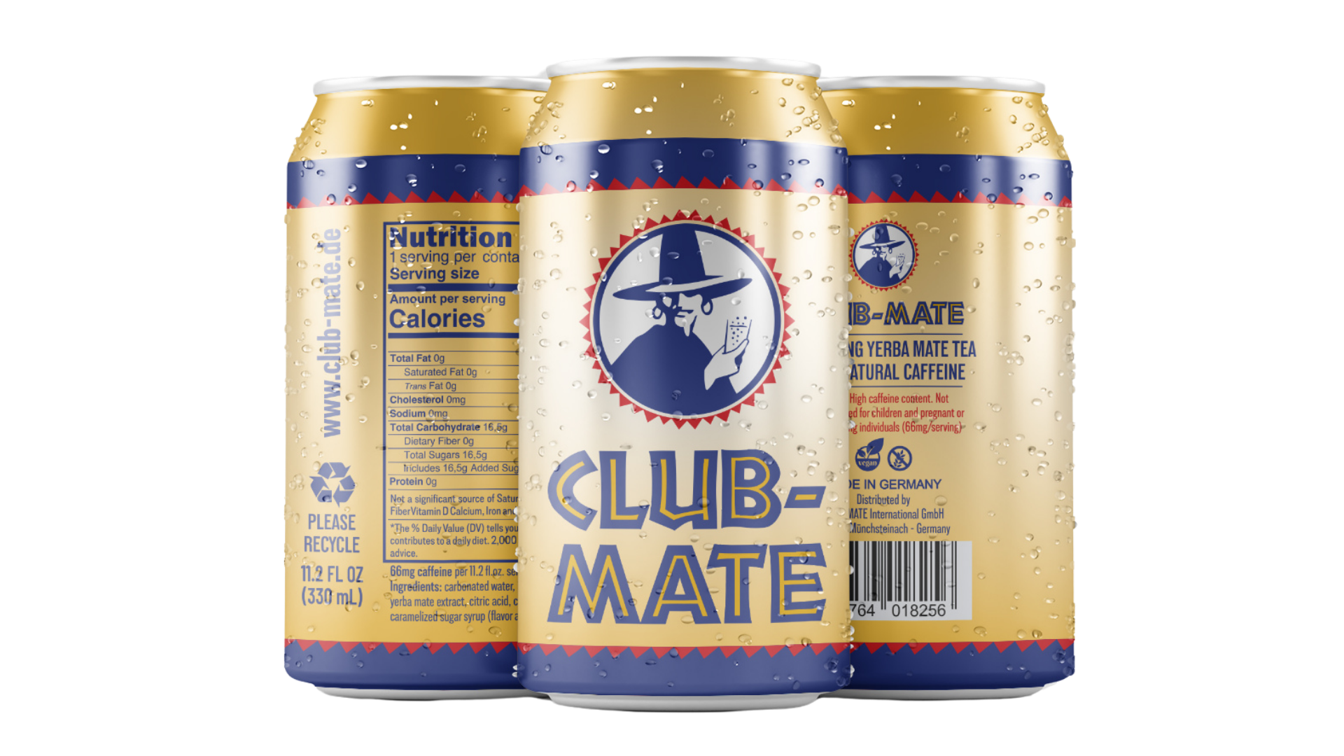 CLUB-MATE - Sparkling Yerba Mate Tea - ORIGINAL 11.2oz Can - 12pack
