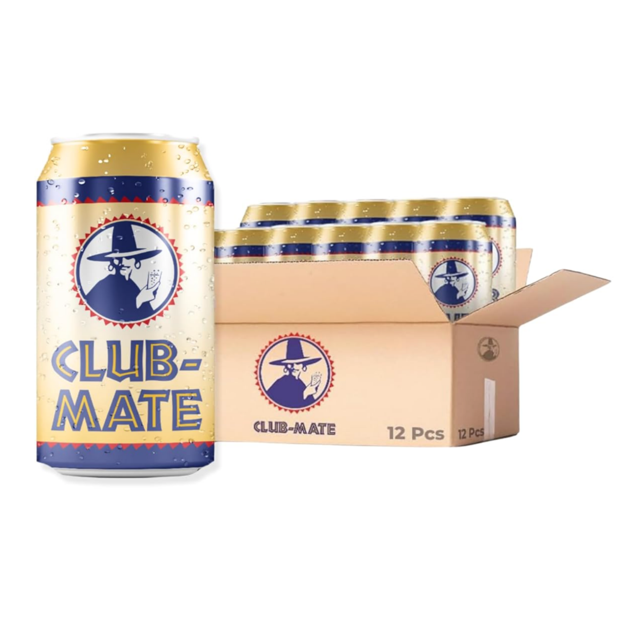 11.2oz Club-Mate Original can made with yerba mate tea