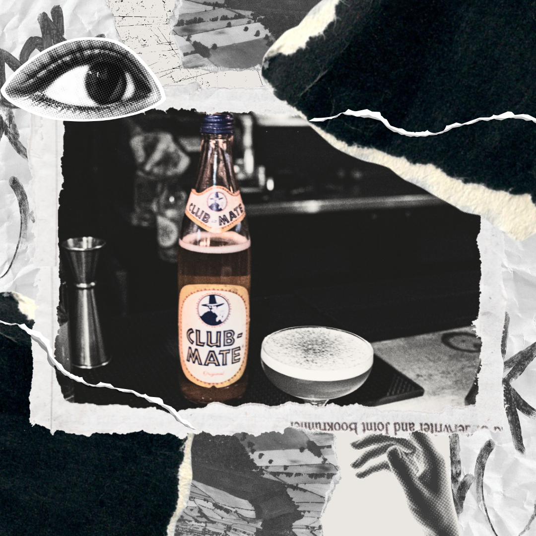 Club-Mate sparkling tea for work, study, and creativity